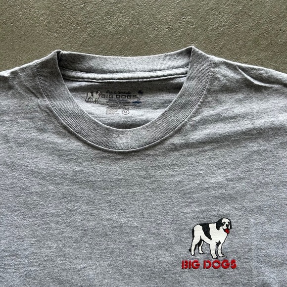 Vintage Big Dogs Shirt Size Medium Gray Plumbing Company 2006 - Picture 4 of 7